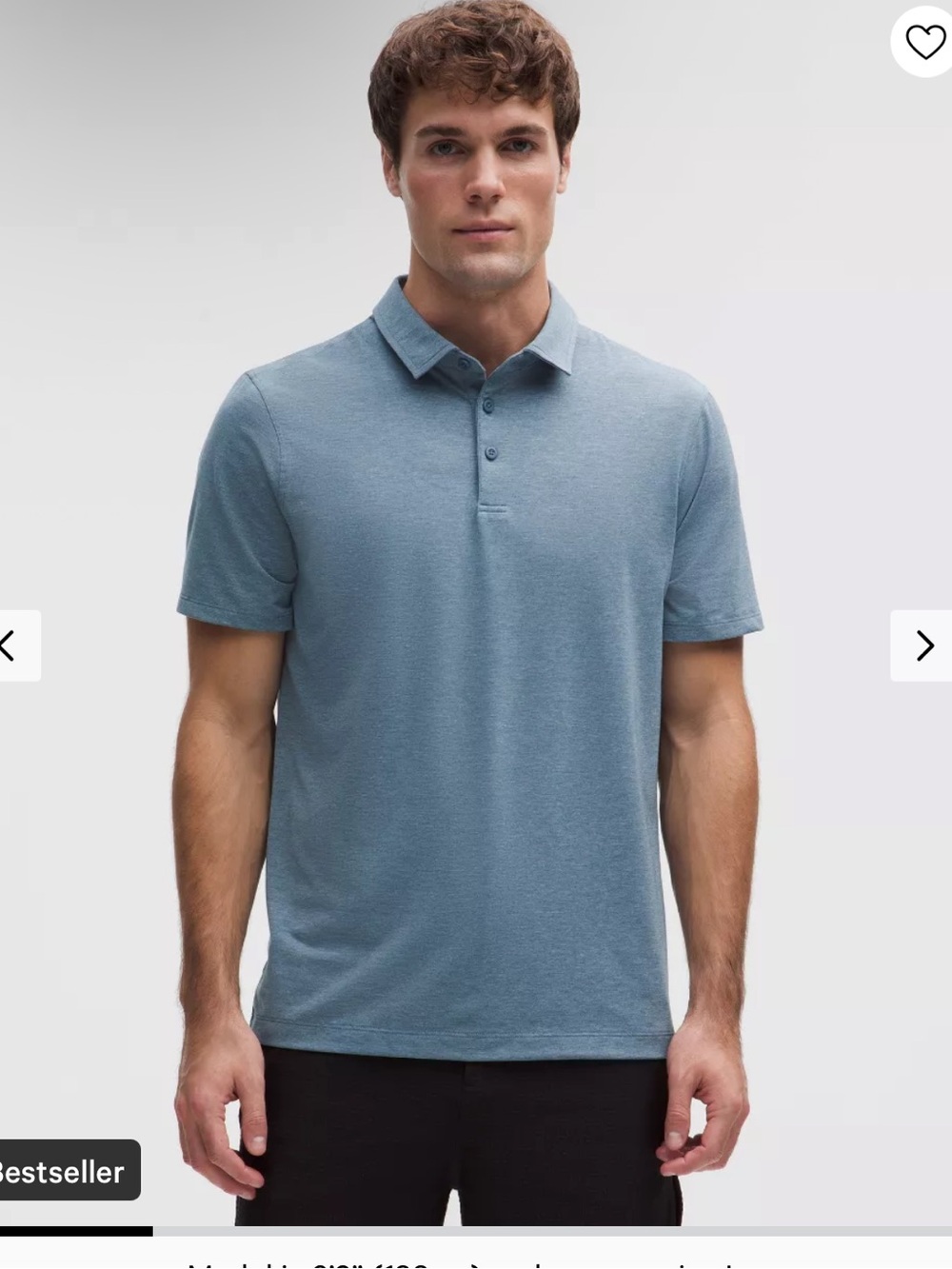 Lululemon men’s polo shirt blue men’s medium